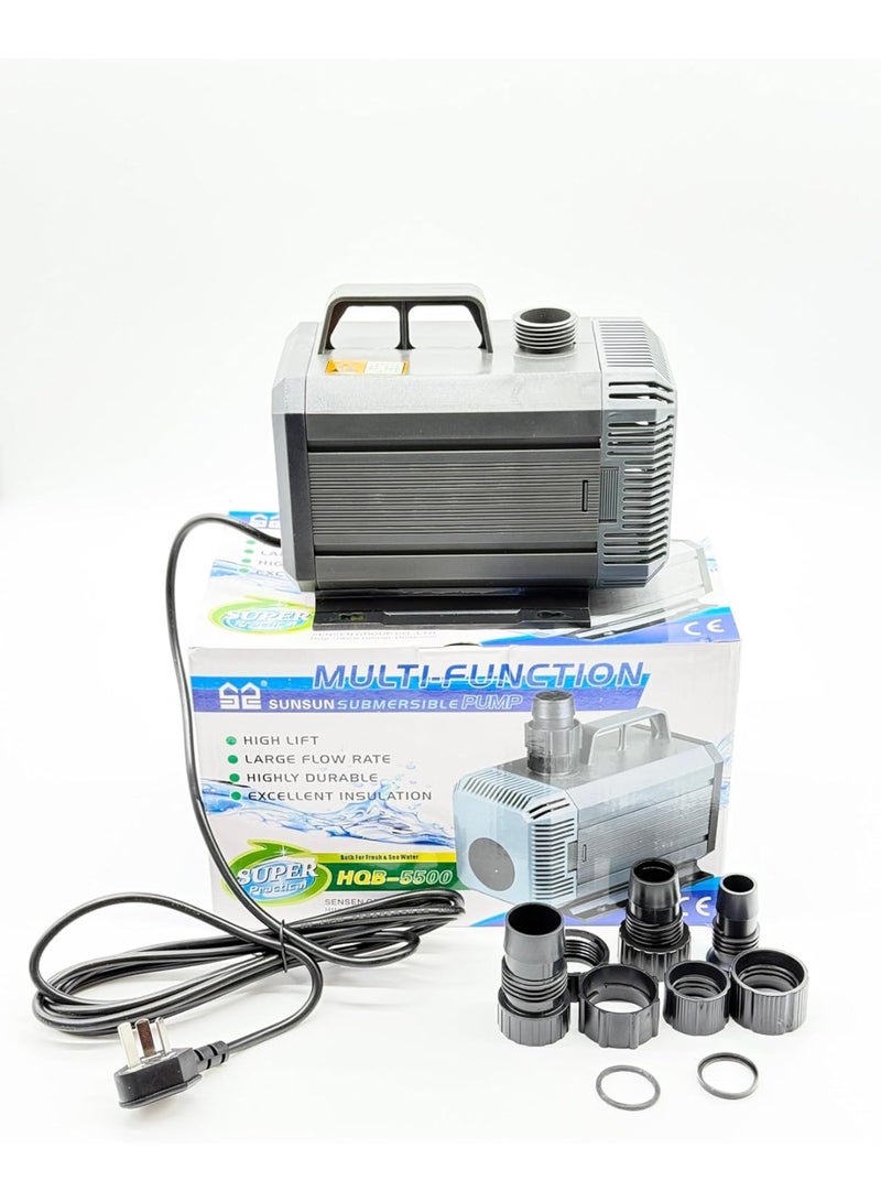 Sunsun Water Submersible Pump HQB 5500 – 6800 LPH, Power 200W, 5.5m Pumping Height | High-Performance Aquarium, Pond, Fountain, Hydroponics Pump - Image 1